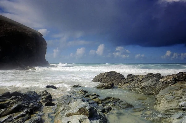 Cornwall Ngiltere Nin Güneybatısında Engebeli Bir Ilçedir — Stok fotoğraf