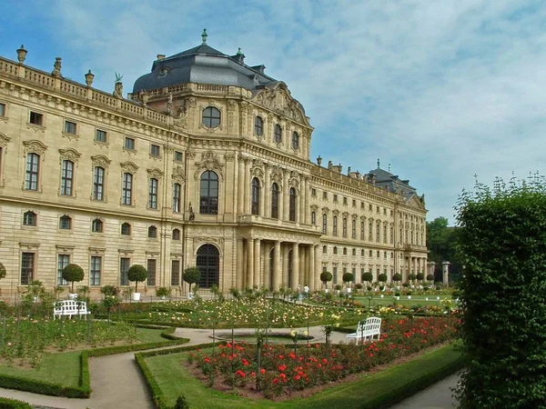 Gartenvorplatz Vor Der Residenz Wrzburg — Stockfoto