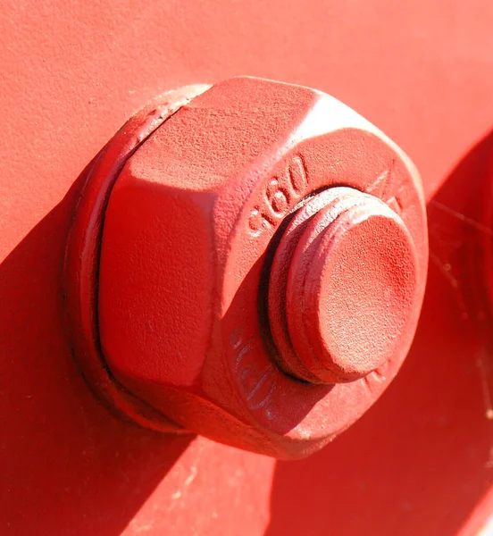 Primer Plano Una Llave Roja Del Coche — Foto de Stock