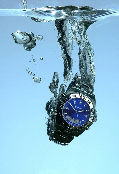 4000 Segundos Flashes Estudio Acuario Reloj — Foto de Stock