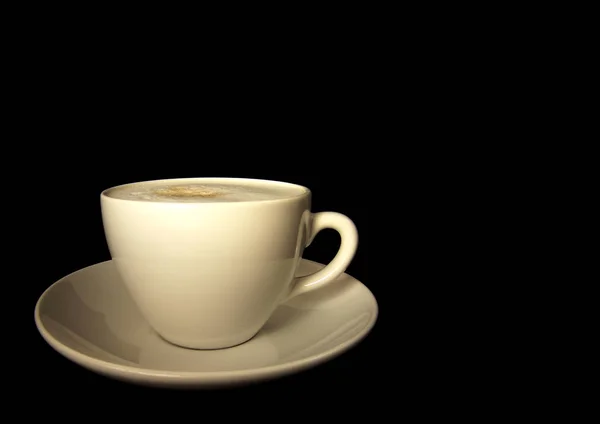 Ceașca Dimineață Cafea Neagră — Fotografie, imagine de stoc