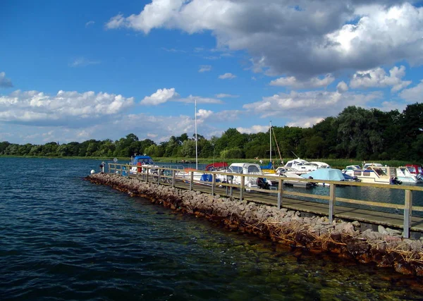 Zeegezicht Jachthaven Van Zee — Stockfoto