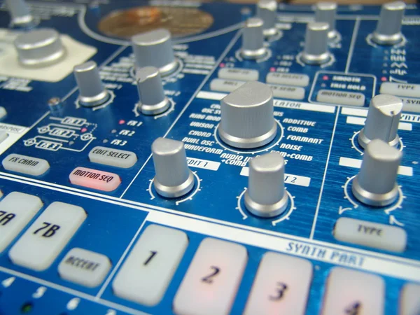 Mixer Som Console Mixagem Áudio — Fotografia de Stock