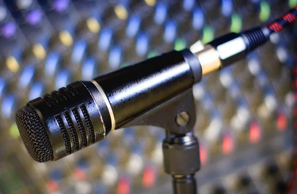 Technologia Mikrofonu Mikrofon Nadawczy — Zdjęcie stockowe