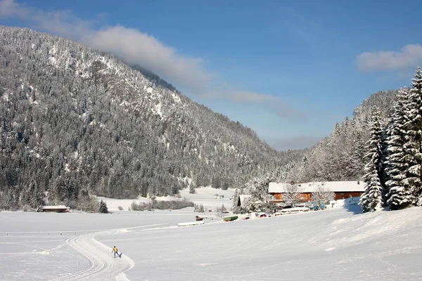 Schöne Verschneite Winterlandschaft — Stockfoto