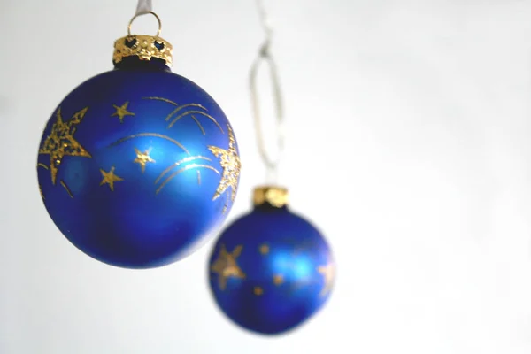 Closeup View Christmas Ball Holiday Decorations — Stock Photo, Image