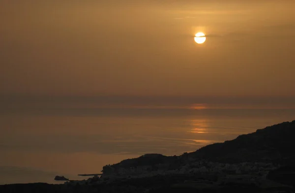 Sunrise Far Last Day Karpathos Canon 250Sec — стоковое фото