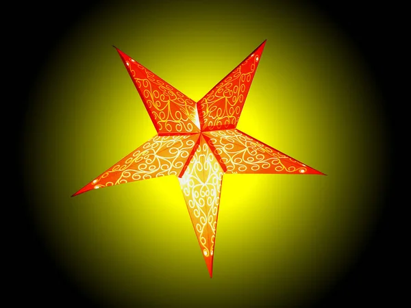 Esta Estrela Pendurado Minha Janela Desejo Lhe Todos Usuários Funcionários — Fotografia de Stock