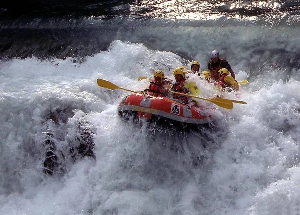 Rafting Auf Der Ahr — Stockfoto