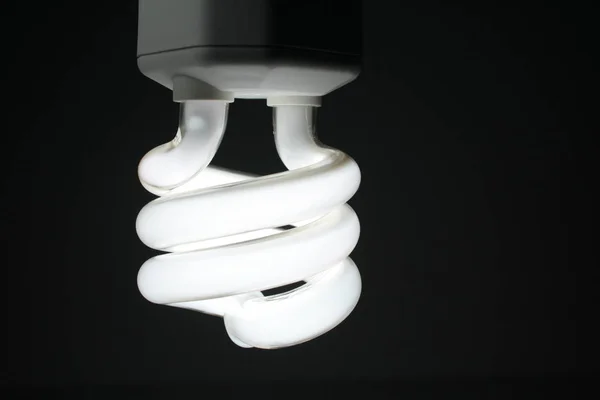 Lampada Led Isolata Sfondo Nero — Foto Stock