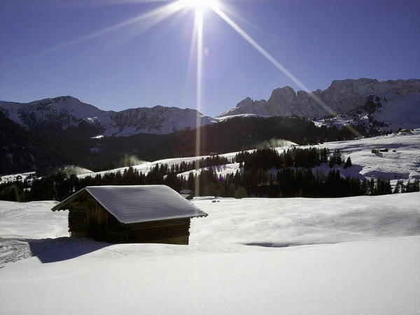 Vue Panoramique Sur Majestueux Paysage Dolomites Italie — Photo