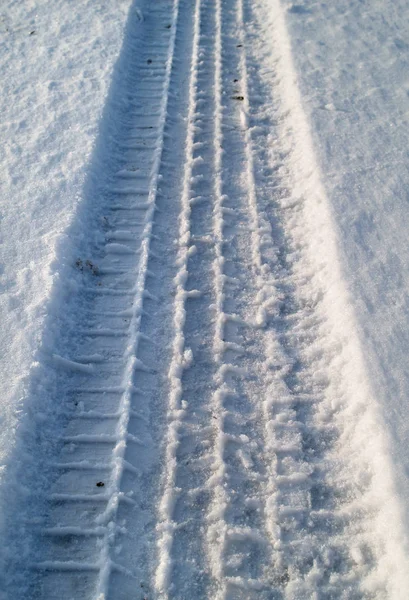 Трек Снігу — стокове фото