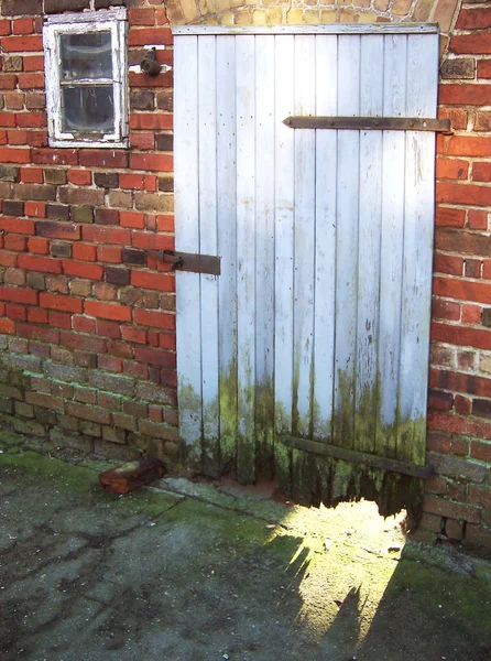 Door Shed Building 100 Years Old Doors Windows — Stock Photo, Image