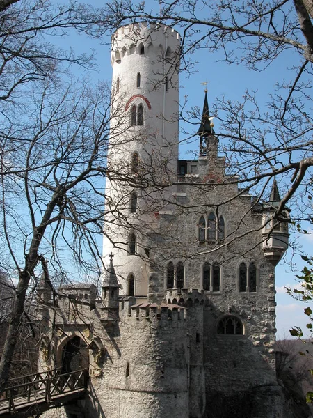 Fairytale Castle Travel Architecture Concept — Stock Photo, Image