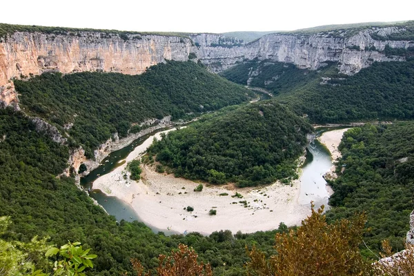 Ardche Departamento Sudeste França Conhecido Por Suas Florestas Trilhas — Fotografia de Stock