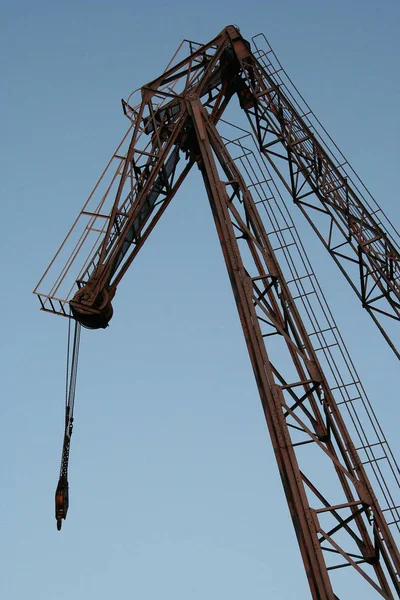 Scenic View Industrial Heavy Cranes — Stock Photo, Image