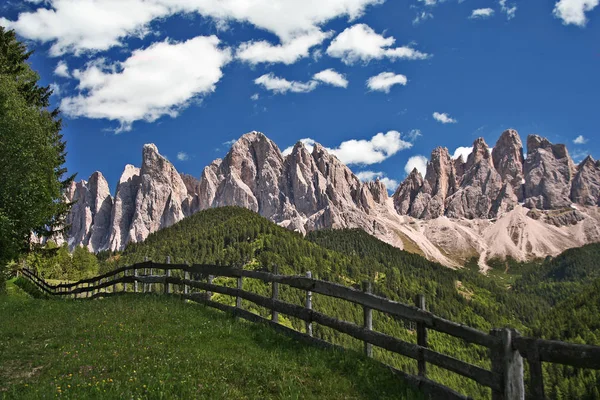 Vista Panoramica Del Maestoso Paesaggio Dolomitico Italia — Foto Stock