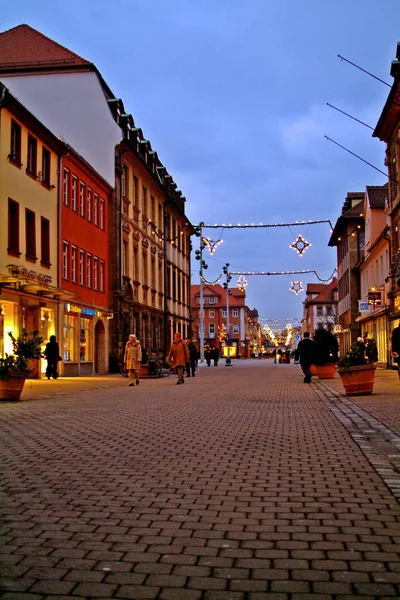 Rua Principal Erlangen — Fotografia de Stock