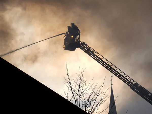 House Fire Plon Long Street 2006 — Stock Photo, Image