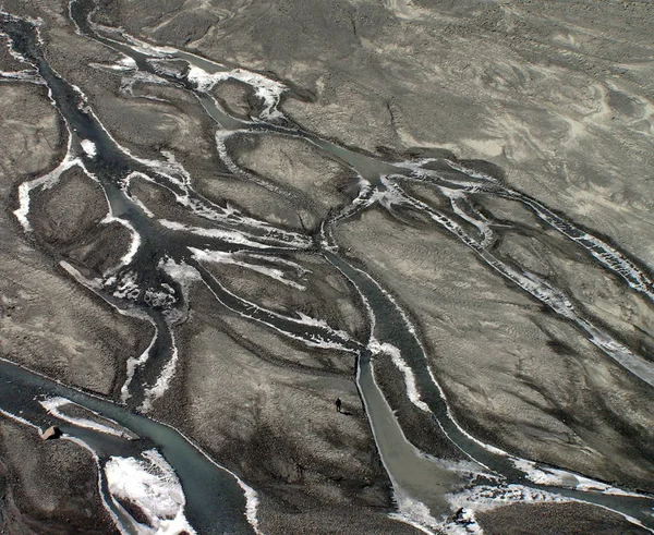 Vista Aérea Del Río Las Montañas — Foto de Stock