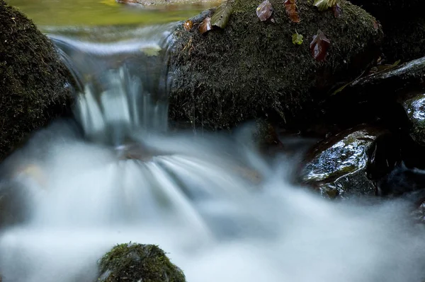 Vista Panorâmica Paisagem Majestosa Com Cachoeira — Fotografia de Stock