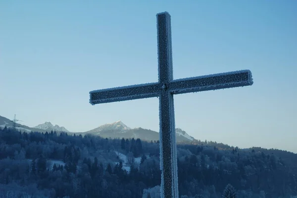 Scenic View Christian Crucifix — Stock Photo, Image