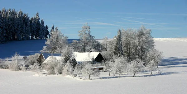 Hier Bijgesneden Versie Van Mijn Boerderij — Stockfoto