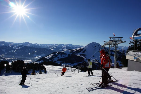 Vista Panorámica Del Majestuoso Paisaje Los Alpes — Foto de Stock