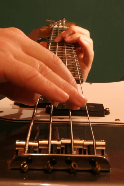 Bajo Guitarra Instrumento Musical — Foto de Stock