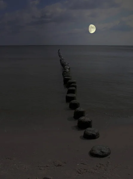 Vista Panoramica Sul Mare Attenzione Selettiva — Foto Stock