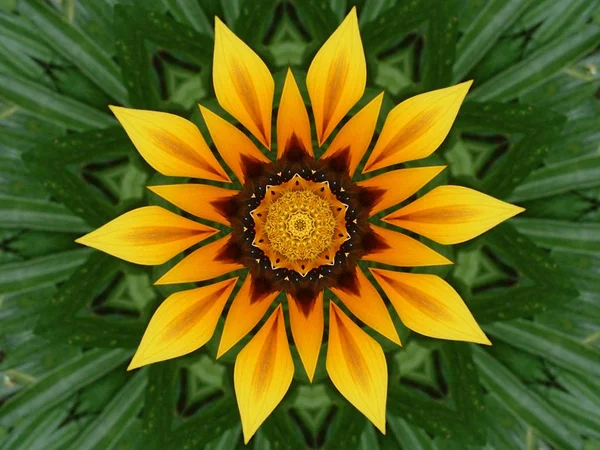 Abstrakter Kaleidoskop Hintergrund Symmetrischer Effekt — Stockfoto
