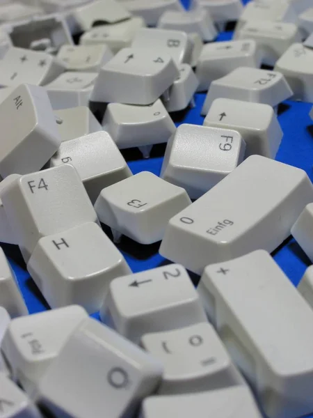 Крупним Планом Знімок Кнопок Клавіатури — стокове фото