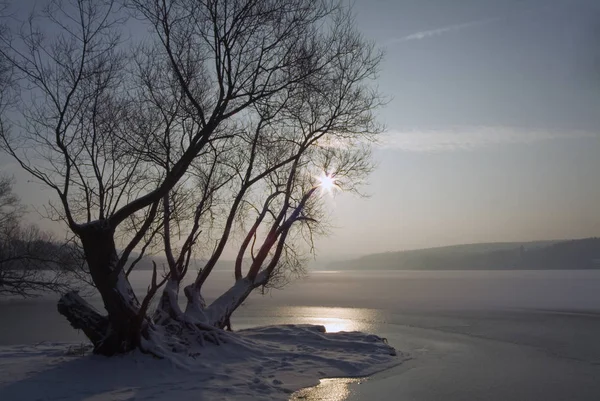 Bella Vista Del Paesaggio Invernale — Foto Stock