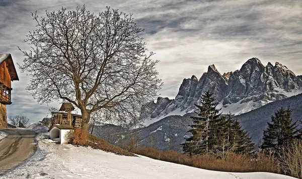 Festői Kilátás Fenséges Dolomitok Táj Olasz — Stock Fotó