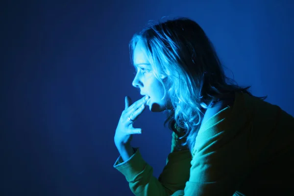 Retrato Beleza Jovem Mulher — Fotografia de Stock