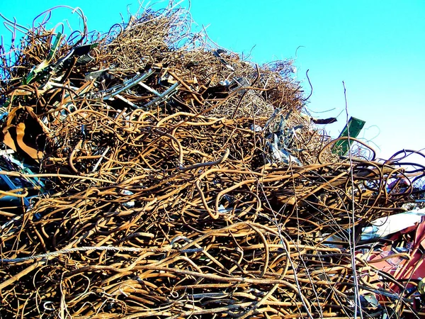 Basura Residuos Metal Patio Chatarra — Foto de Stock