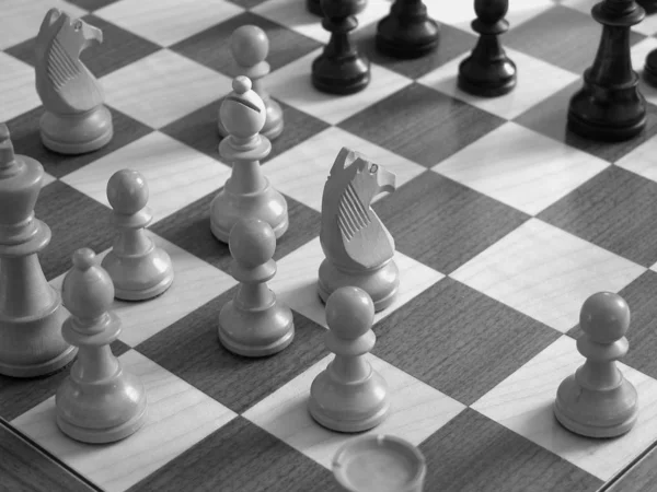 Schackbrädesspel Strategi Och Taktik — Stockfoto