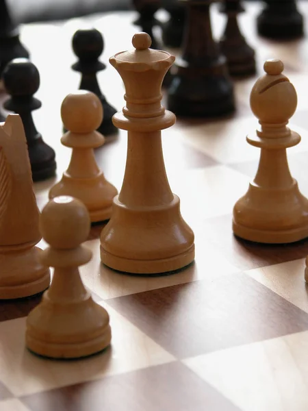 Σκάκι Επιτραπέζιο Παιχνίδι Ματ — Φωτογραφία Αρχείου