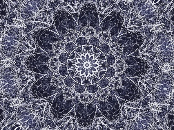 Ornamentaler Kaleidoskophintergrund Symmetrischer Effekt — Stockfoto