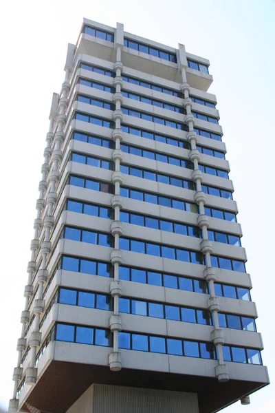 Duże Budynki Biurowe Wykonane Eos 350 Rafa Obiektywu — Zdjęcie stockowe
