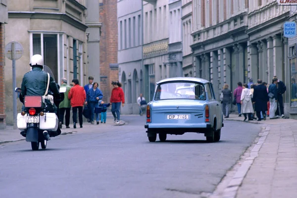 Toma Imágenes Poco Después Caída Del Muro 1990 Escanea Desde —  Fotos de Stock