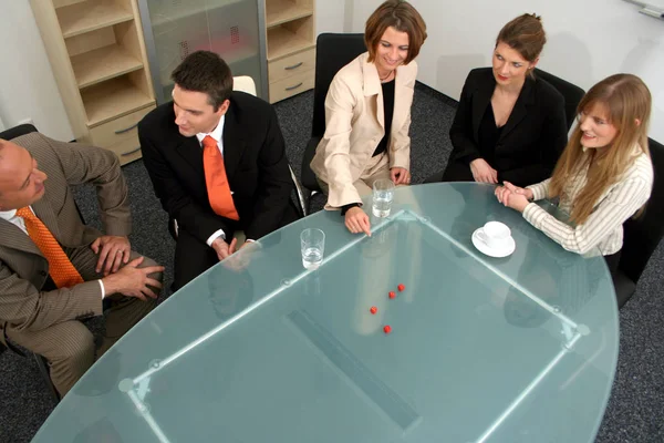 Conferência Negócios Reunião Negócios Conceito Trabalho Equipe — Fotografia de Stock