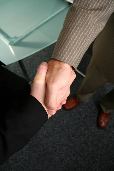 Umowa Uścisk Dłoni Umowy Handlowe — Zdjęcie stockowe
