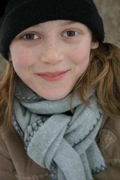 Closeup Portrait Cute Child — Stock Photo, Image