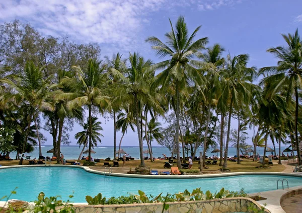 Linda Vista Para Resort Tropical Férias Conceito Férias — Fotografia de Stock