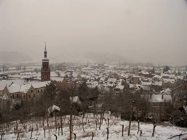 Piękny Widok Zimowego Krajobrazu — Zdjęcie stockowe