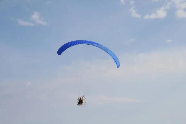 Paragliding Rekreation Och Konkurrens Äventyrssport — Stockfoto