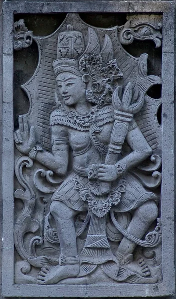 Detalj Fahme Ett Antikt Tempelaltare Bali Indonesia — Stockfoto