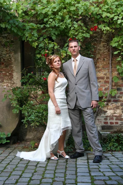Foto Matrimonio Mis Primeras Fotos Con Personas Hechas Con Canon — Foto de Stock