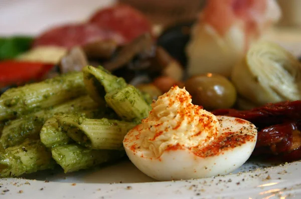 Delicious Cooked Dinner Close — Stock Photo, Image